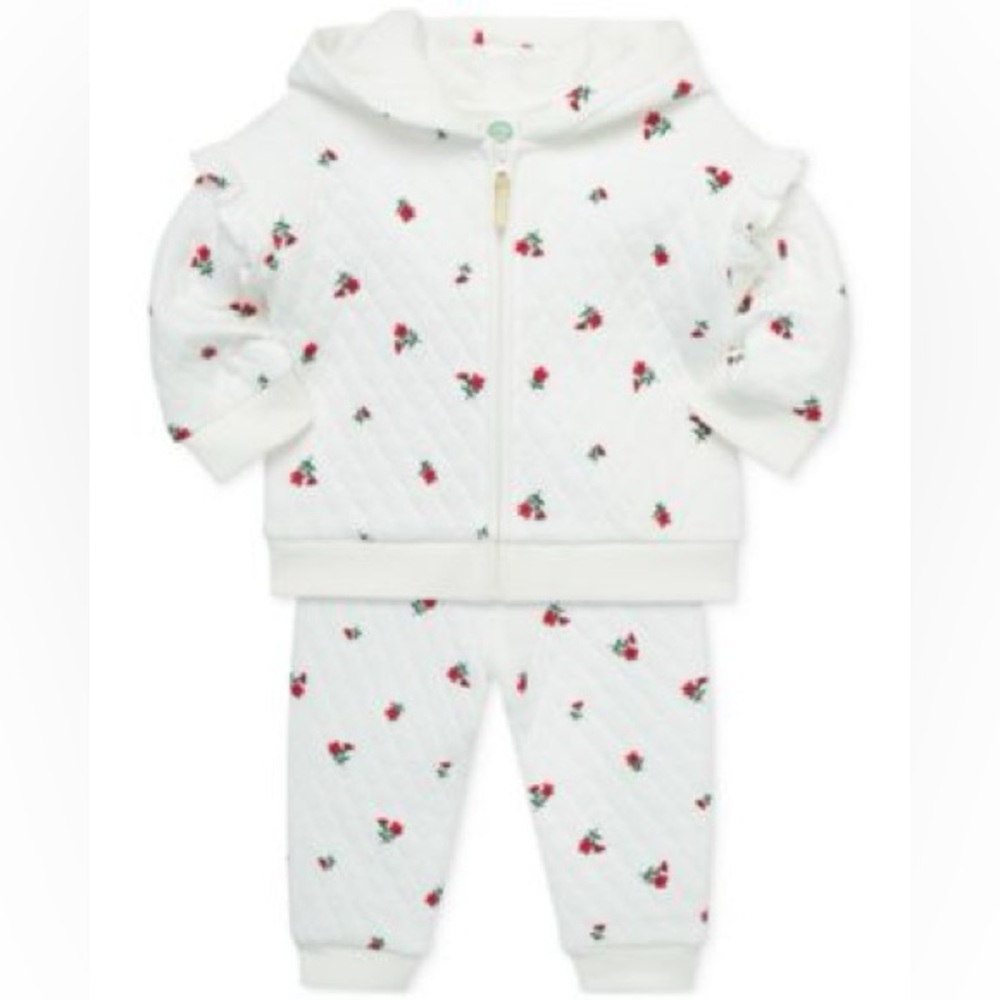 Little Me Baby Girls Floral Hoodie & Pants Set